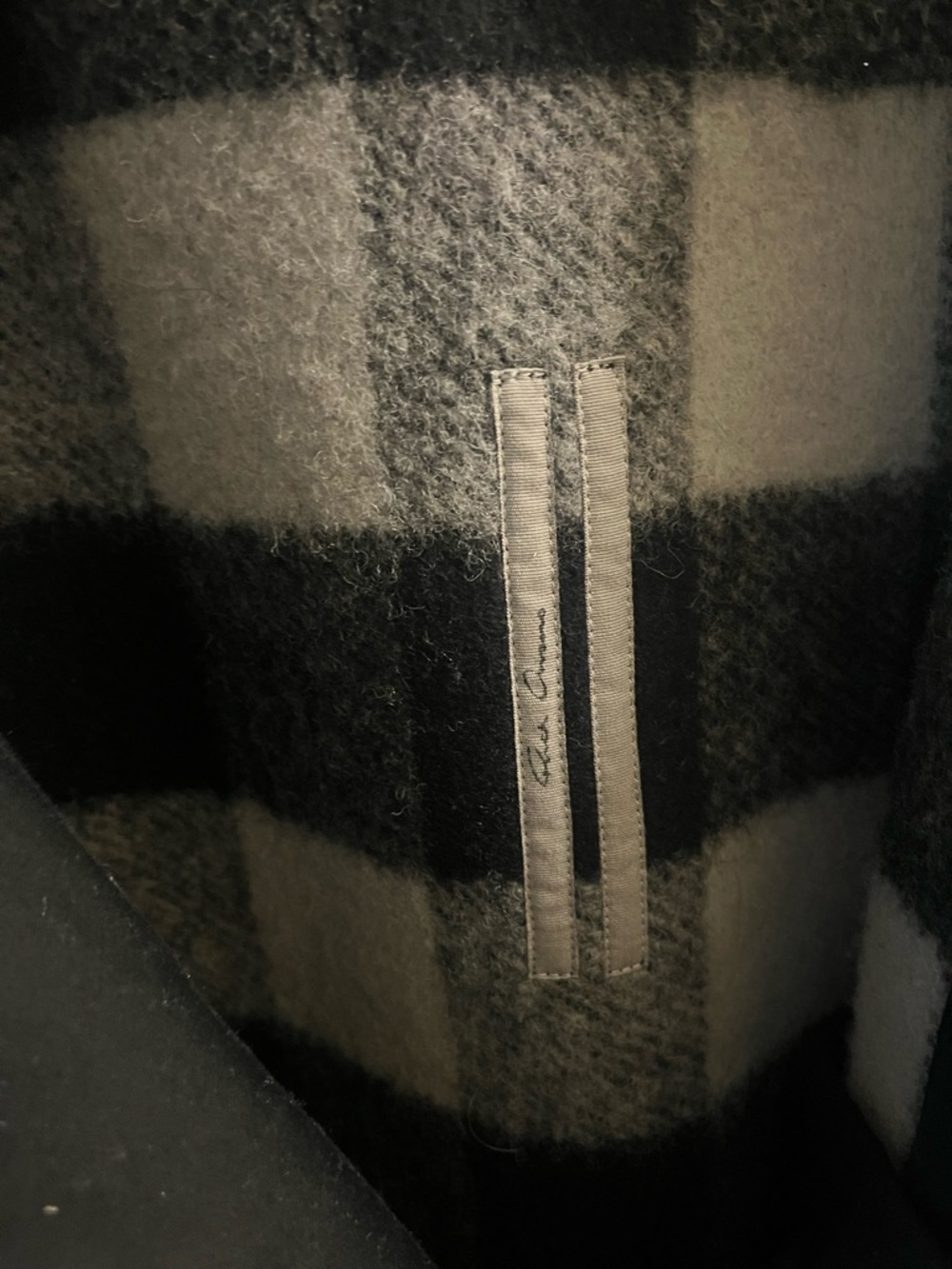 Rick Owens Check Coat - Picture 7 of 7